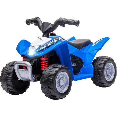 Quad Eléctrico Miniquad ATV Eléctrico Infantil Quad Infantil con LED y Bocina Moto Infantil Vehículo Infantil Coche Eléctrico para Niños A Partir de 18 Meses Metal Azul 65,5 x 38,5 x 43,5 cm