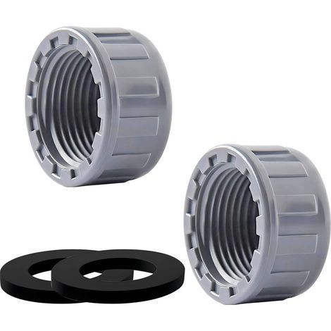 2 Pièces Bouchon, Filet Intérieur 24mm, PVC Robuste, Rondelle Étanche, Industrie Chimique (1/5)