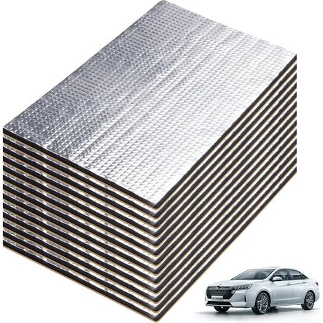 Tapis d isolation phonique pour voiture Isolation acoustique et thermique 40 cm x 25 cm x 5 mm 1 virgule 2 m2 12 (1/4)