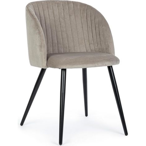Set 6 Sedie da Pranzo in Fibra Sintetica, Tortora (1/5)