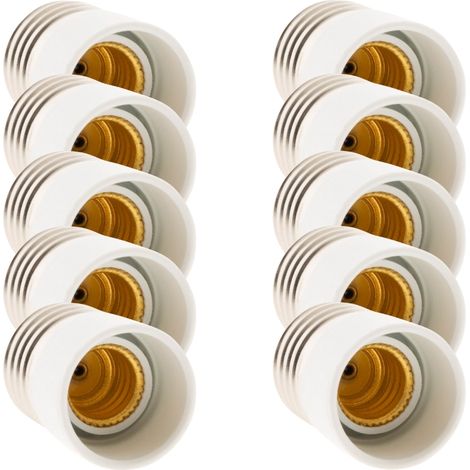 Lot de 10 adaptateurs douille E27/E14 - Zenitech