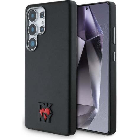 Funda de cuero DKNY Heart NY negra para Samsung Galaxy S25 Ultra (1/5)
