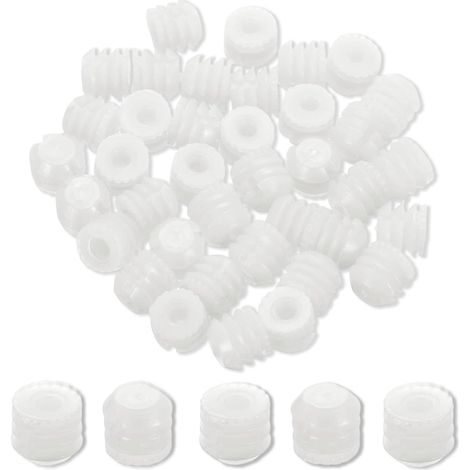 100pcs Meubles Plastique Insert Écrous, 10mmx9.5mm Nylon Expansion Écrou, Chevilles d'expansion Charnière pour Charnière Autotaraudant Vis, Meubles Connexion (1/5)