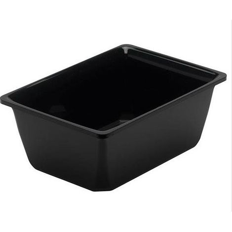 Saladier Rectangulaire 1000ml Plexi Noir - L2G