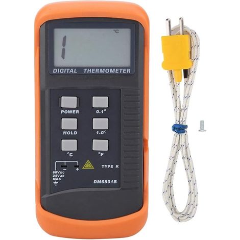 Thermomètre Numérique à Canal Simple, -50-1300 ° C Thermomètre Type K Capteur Numérique de Thermocouple (1/5)