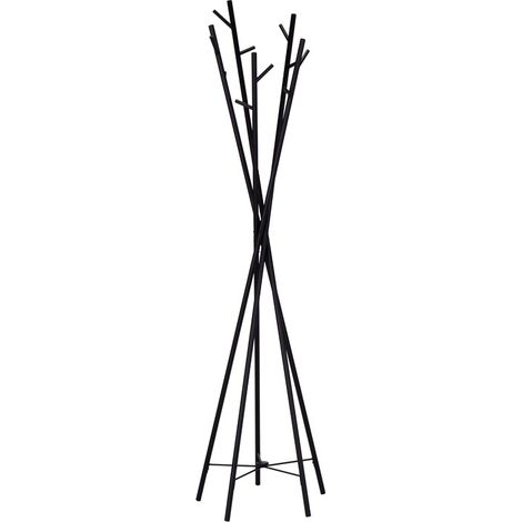 Porte-manteau branches en métal noir Canopy