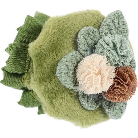 Housse de Poignée de Porte en Tissu Vert Réutilisable Forme Fleur Décorative pour Boutons de Tiroir et Placard Protection Sécurisée en Hiver et Été (1/5)