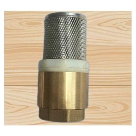 VURAHOME - Clapet Anti-Retour Pagode 1 Pouce (25MM) en Laiton - Clapet Pied Anti-Retour avec Crépine d'Aspiration en Acier Inoxydable (1/5)