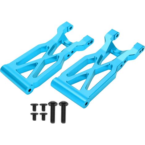 Bras d'amortisseur arrière en alliage d'aluminium, pièce de suspension renforcée pour WLtoys 104001 1/10 RC voiture, accessoire bleu. (1/5)