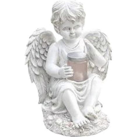 Décoration de jardin et de cour de style européen : statue d'ange, garçon ange (1/5)