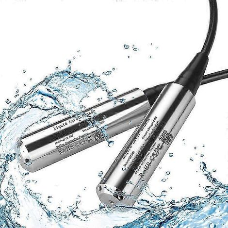 Capteur de niveau hydrostatique en acier inoxydable 304, plage de mesure de 5 à 10 mètres, sortie RS485 4-20 mA ou 0-10 V, sortie 0-10 V