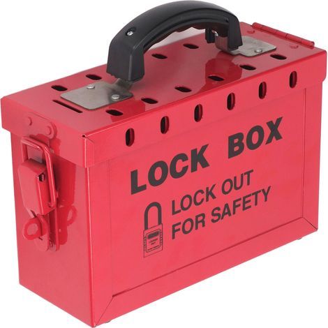 Boîte de verrouillage de sécurité portable, boîte de verrouillage de groupe de verrouillage de calibre 13 pour groupe de conformité OSHA (1/5)