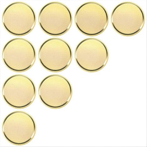 Set mit 10 mattierten, unbeschrifteten 40-mm-Lasergravurrohlingen, ideal für Kunsthandwerk und DIY-Projekte (1/5)
