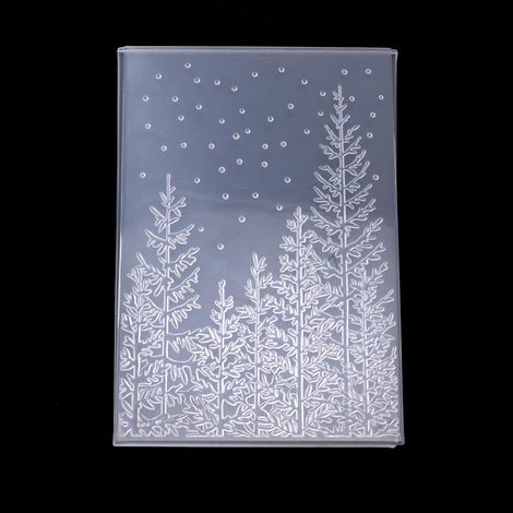 Dossier de Gaufrage 3D, Plaque de Gaufrage en Pin 16,3 x 11,5cm Modèle de Gaufrage en Plastique Dossier de Gaufrage pour la Fabrication de Cartes Albums de Scrapbooking Bricolage (1/5)