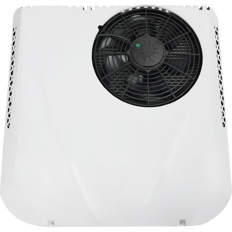 Climatiseur pour camping-car, climatiseur 12 V pour camping-car, climatiseur réversible silencieux, montage sur le toit, adapté aux camping-cars, camions et pelles mécaniques, blanc (1/5)