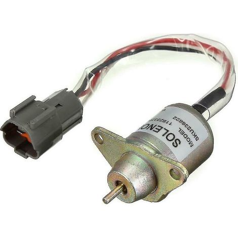 Solénoïde D'Arrêt Carburant Diesel - 12 V DC - Pour Tracteurs Et Groupes Électrogènes Diesel - 1 Pièce