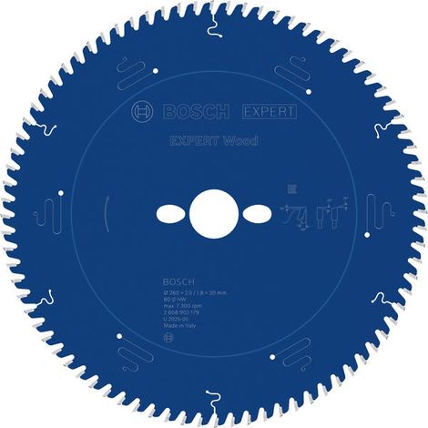 Bosch Wood Circular Saw Blade 260 x 2.5/1.8 x 30 mm T80 2608902179 (1/4)