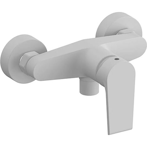 Miscelatore doccia esterno Mariani serie Artic in ottone bianco opaco (1/3)