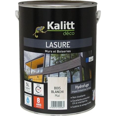 Lasure 8 Jahre Les Modernes Holz Weiß Acrylmatte 5 Liter - Kalitt