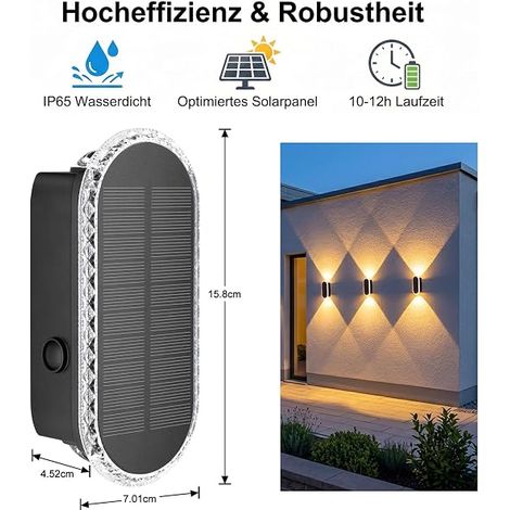 Solar Wall Lights for Garden Fence (1/4)