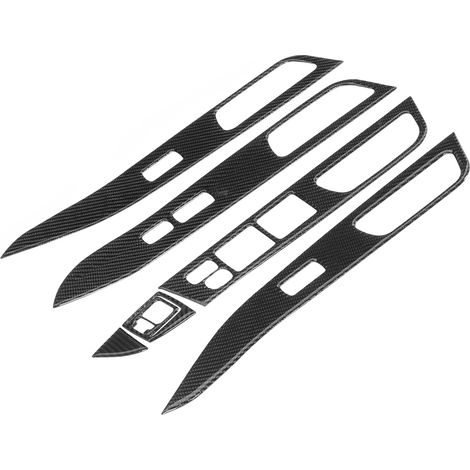 Ensemble de 7 caches de lève-vitres en fibre de carbone pour Mitsubishi Lancer 2008-2016 (LHD) (1/5)