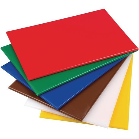 Planche à Découper Haute Densité - 300x225x12 mm - 6 Couleurs - Hygiplas (1/5)