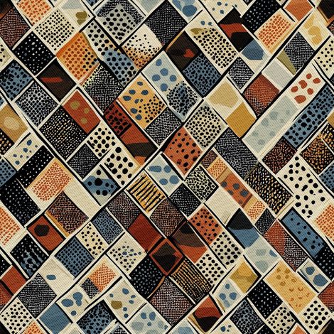 Tela decorativa para exteriores Oxford - Motivo africano  DX18027 (1/5)