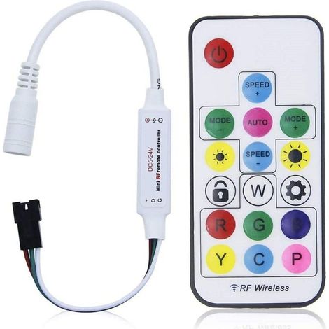 Contrôleur LED IC RGB/RGBW avec télécommande RF - 5-24V DC - (1/5)