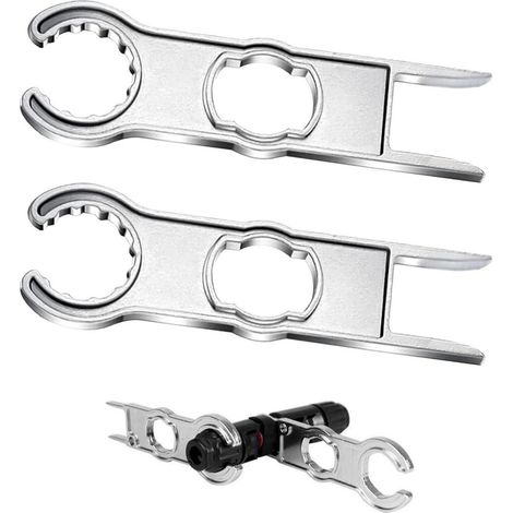 2x MC4 Werkzeug Schraubenschlüssel für Solarstecker, Zinklegierung, leicht und tragbar (1/5)
