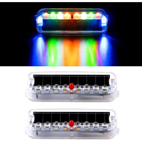 2 luci d'ingresso solari impermeabili per camper, illuminazione da giardino anteriore per camper, illuminazione esterna a striscia magnetica per caravan e camper (1/5)