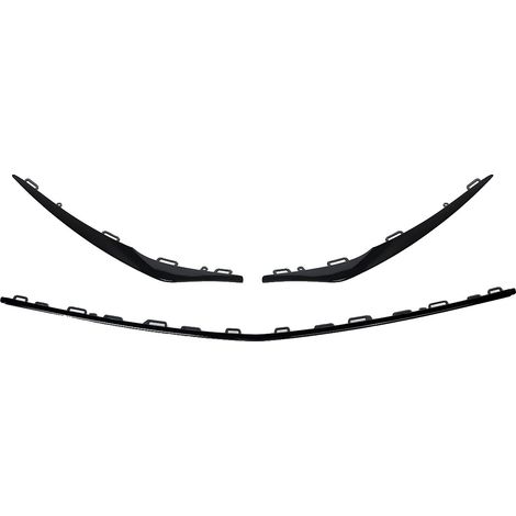 Embellecedor del parachoques delantero, ajuste directo, material ABS duradero, 3 piezas. (1/2)