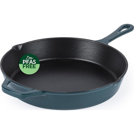 Sartén de hierro fundido Salter BW13773GR de 26 cm, color verde. (1/5)