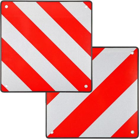 Panneau de signalisation 2 en 1 pour porte-vélos arrière, usage en Espagne et en Italie, 50 x 50 cm (1/5)