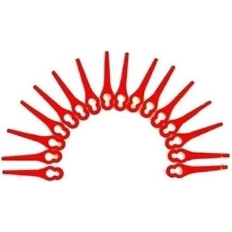 pair Lames en plastique - Florabest - Lot de 100 - Gros trou 10mm - Petit trou 5mm - 83mm de longueur (1/4)