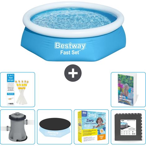 Bestway Piscina Bestway Fast Set Rotonda - 244x61 cm - 7-pezzi  S259