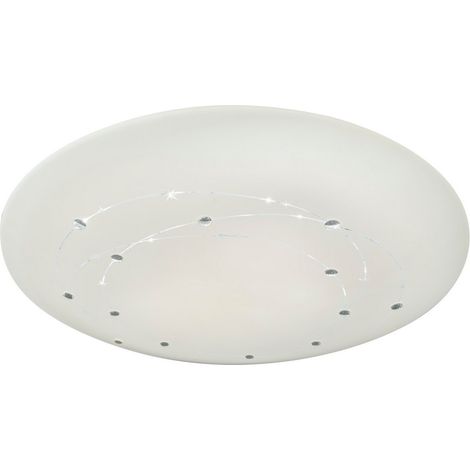 Naeve LISSABON Plafonnier semi-encastré à LED intégré à intensité variable, blanc 3 000-6 500 K, télécommande, fonction minuterie (1/5)