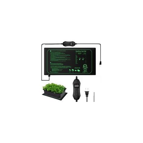 1PC 50W Tapis Chauffant pour Plantes avec Contrôleur de Température, Serre de Germination Imperméable Accélérer la Germination des Graines, Coussin Chauffant pour Reptile (1/5)