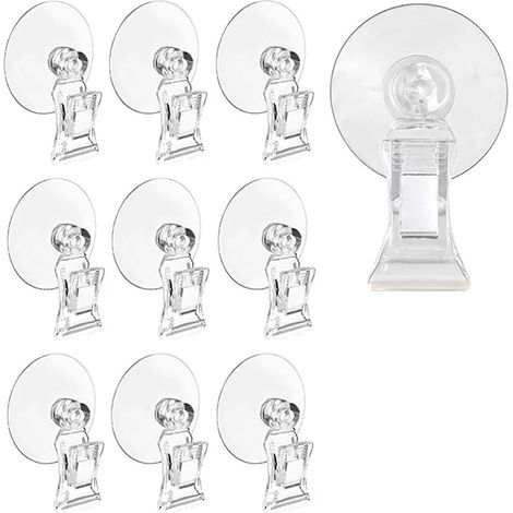 10 ventouses transparentes pour fenêtre de salle bain, affichage (1/5)