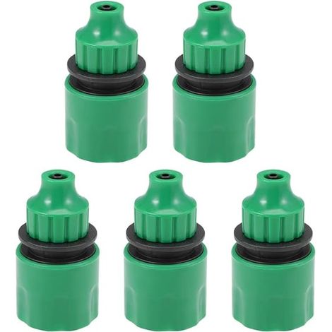 Raccord rapide pour tuyau d'arrosage, diamètre intérieur 4 mm, lot de 5, pour système d'irrigation de jardin.