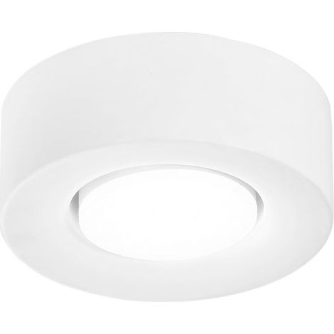 Plafoniera ATHEN rotonda in gesso verniciabile con attacco GX53