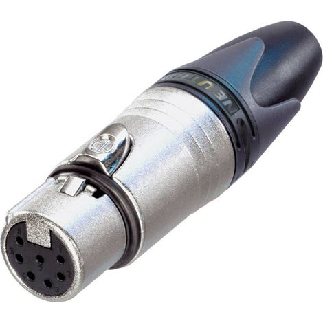 XLR femelle, droit Neutrik NC7FXX Nombre de pôles: 7 argent 1 pc(s) X39985