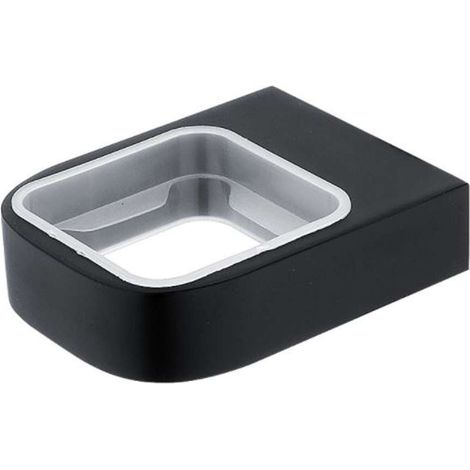 Nimco Nikau - Supporto per dispenser, bicchiere o portasaponetta, nero opaco NKC 30050X-90 (1/2)