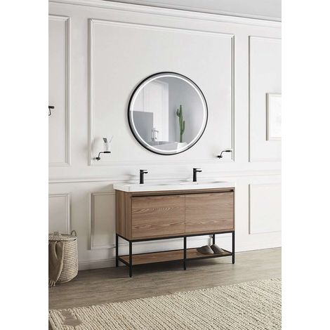 Mice - Specchi retroilluminati con illuminazione frontale a luce fredda - Specchio con luce LED per Bagno Camera Trucco - 100x80CM (1/5)
