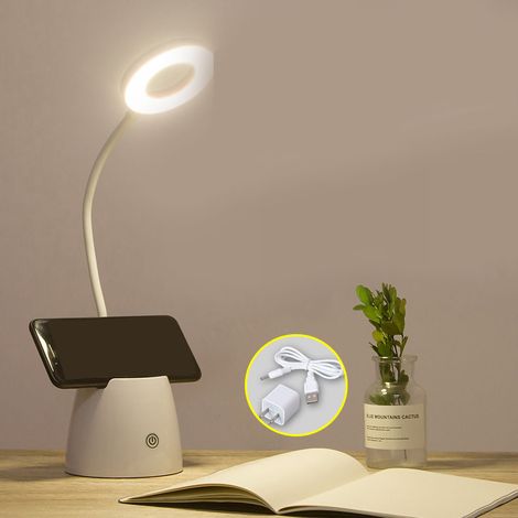Klappbare LED-Tischleuchte mit verstellbarem Augenschutz