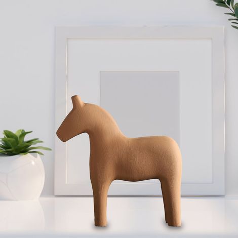 Figurine de Cheval Artisanale en Bois Peint, Décoration Rustique pour Intérieur, Idée Cadeau Équestre Unique (1/5)