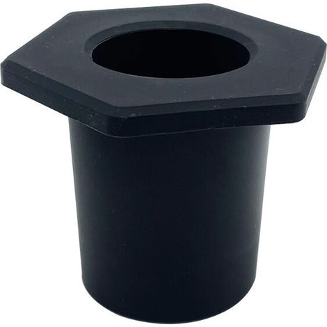 royaluxe -Anneau de trou de Parasol de Table de balcon 2 pièces, accessoire de Parasol de balcon en Silicone antidérapant (noir) (1/3)