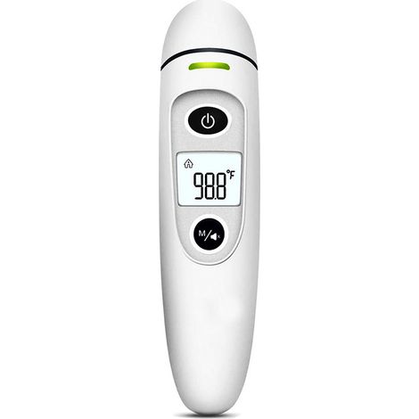 Thermomètre électronique, thermomètre portable, thermomètre médical, thermomètre frontal électronique, blanc (1/5)