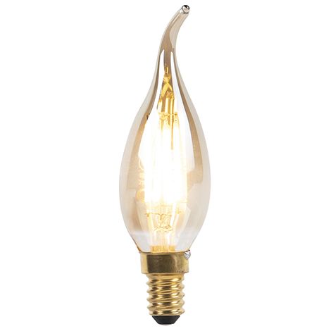 QAZQA Lampadina a filamento LED a candela E14 dimmerabile 240V 3W (1/5)