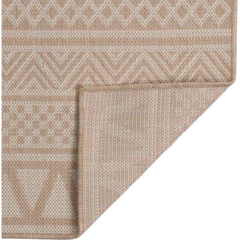Maison Exclusive - Outdoor-Teppich Flachgewebe 200x280 cm Braun G (1/5)