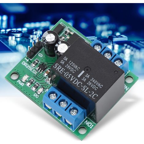 Module relais DPDT DR25E01, bipolaire, bidirectionnel, bistable, à verrouillage automatique (DC6-24V) (1/5)